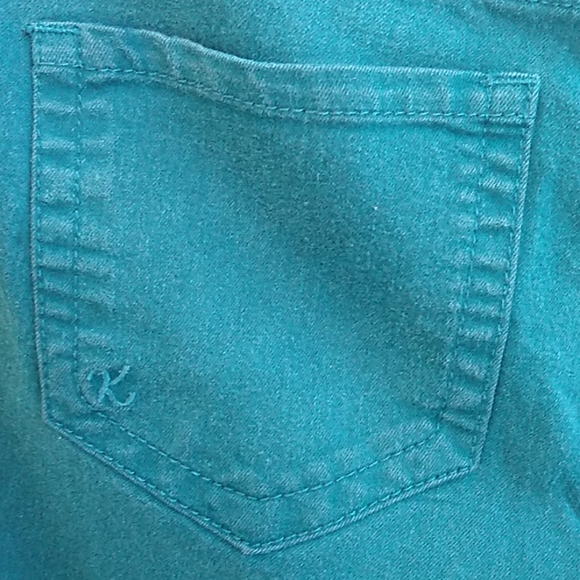 Kut From the Kloth Toothpick Skinny Jeans Teal 2P - Picture 6 of 12